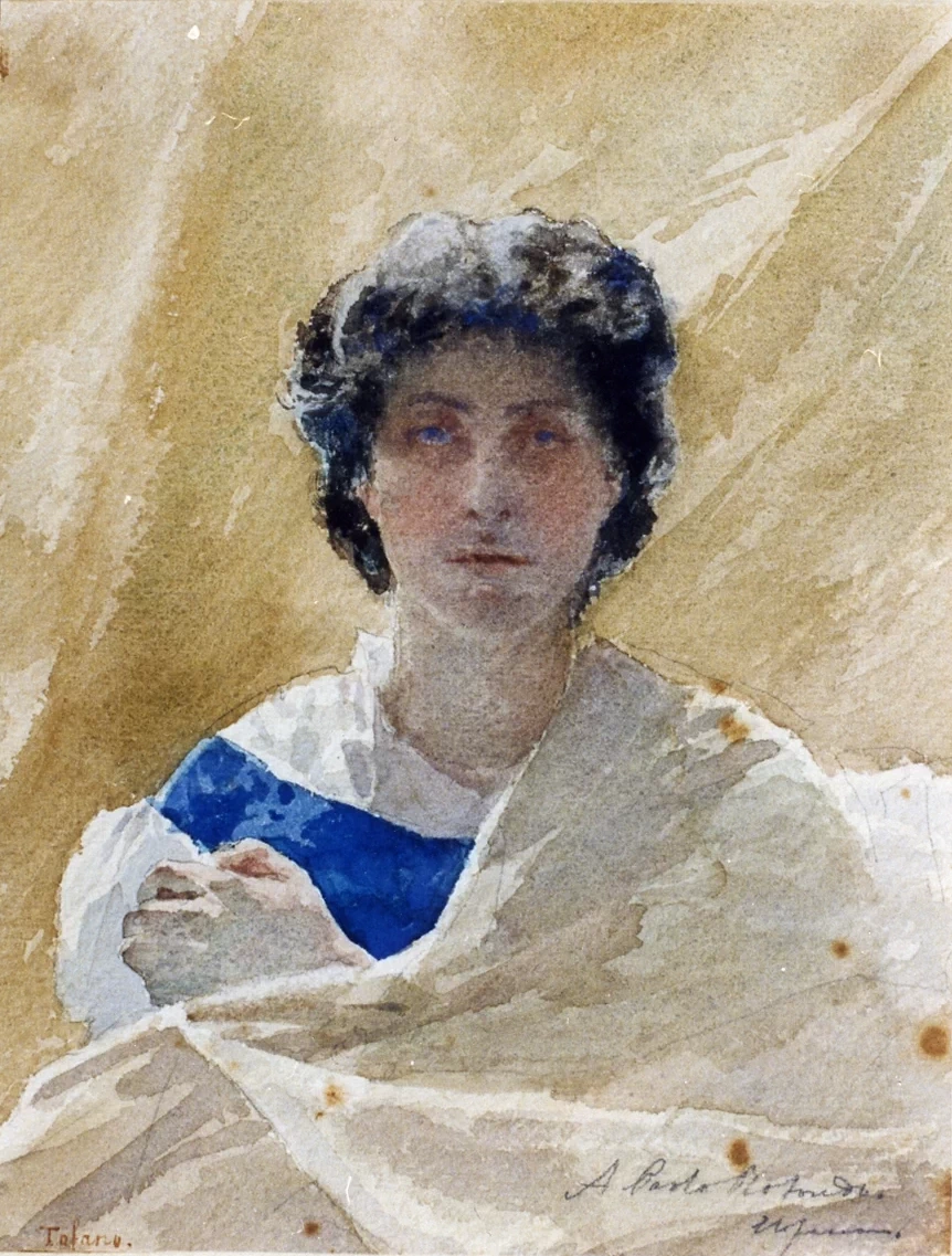 Edoardo Tofano-61-ritratto di femminile  - Certosa e Museo Nazionale di San Martino, Napoli